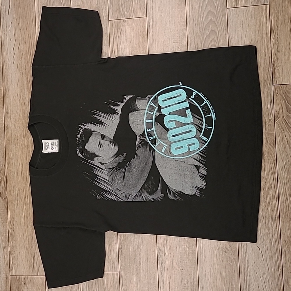 90210 BEVERLY HILLS TVβ Series Luke Perry Wild Oats Cotton T Shirt Sz M RARE 90s